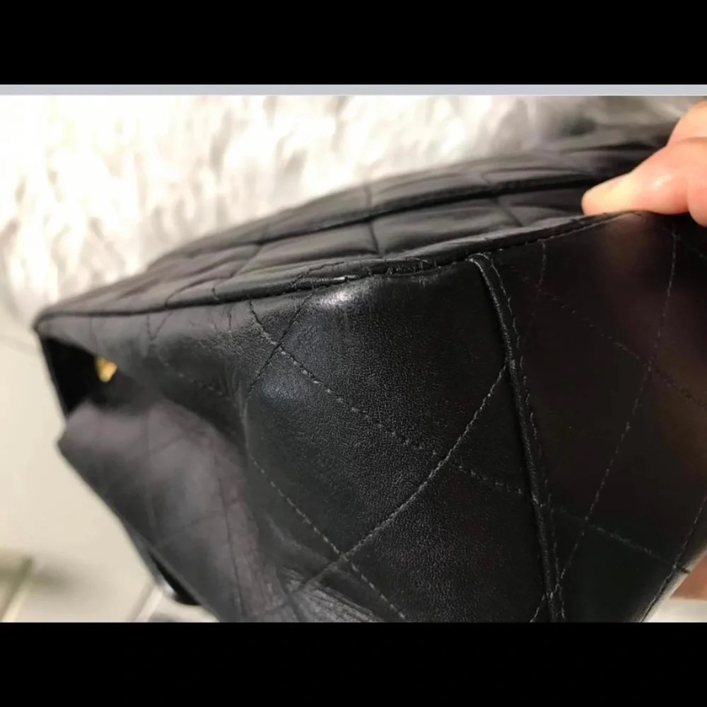 Chanel jumbo vintage flap lambskin bag - Picture 9 of 15